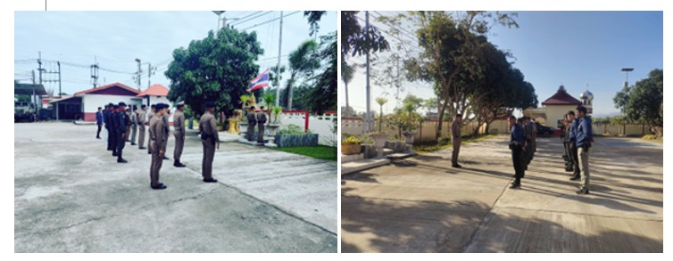 งาน ป. ร่วมลงแถวเคารพธงชาติตรวจเครื่องแต่งกายและทรงผม วันที่ 6 มกราคม 2568