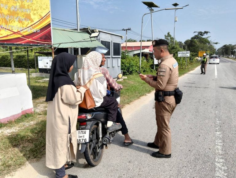 งาน จราจร ว.4 ว.43 หน้าสภ.ปะลุกาสาเมาะ วันที่ 28 มีนาคม 2568