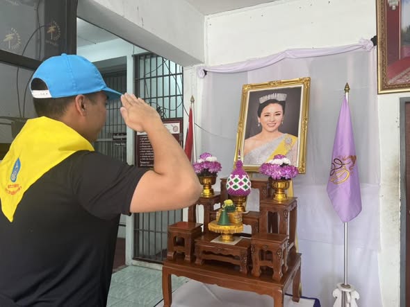 พ.ต.ต.ขุมทรัพย์ หอมบุตร พร้อมด้วย ข้าราชการตำรวจจิตอาสา ร่วมกิจกรรมจิตอาสาพระราชทาน