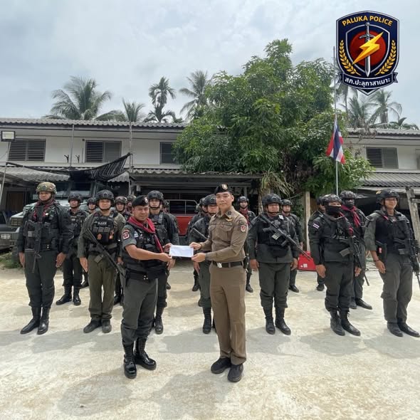 พ.ต.ต.ขุมทรัพย์ หอมบุตร ตรวจเยี่ยมฐานปฏิบัติการ มว.ฉก.นปพ.นธ.2 ปะลุกาสาเมาะ